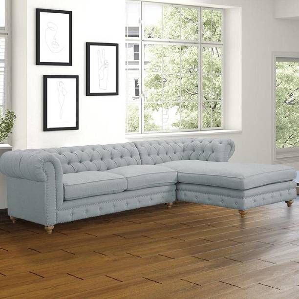 LUSTRE ENTERPRISE Fabric 3 Seater  Sofa