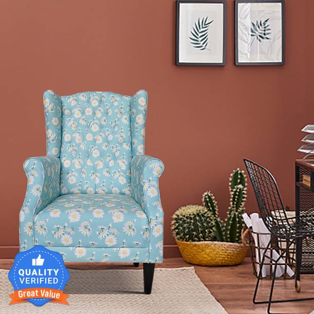 Flipkart Perfect Homes Beleza Tufted Fabric 1 Seater  Sofa