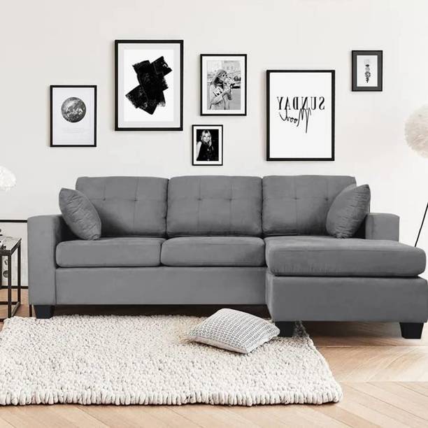 Comfort Couch Charles 4 Seater Section Sofa For Living Room Fabric 4 Seater  Sofa