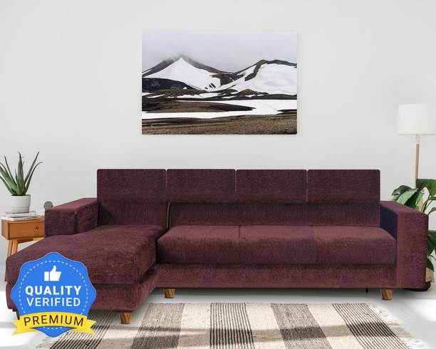 Seventh Heaven Berlin 6 Seater Sofa, Extra Spacious, Chenille Molfino Fabric: 2 Year Warranty Fabric 6 Seater  Sofa
