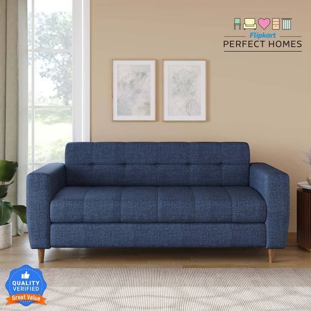 Flipkart Perfect Homes Pacific Fabric 3 Seater  Sofa