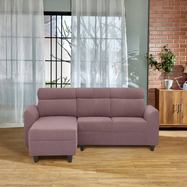 Duroflex Zivo Plus Interchangeable Lounger (Chaise) Set Fabric 2 Seater  Sofa