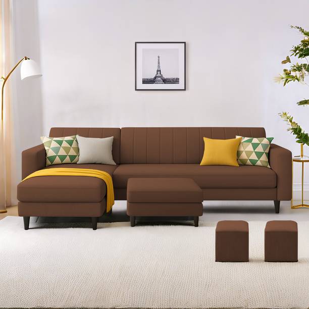 Casaliving Moris LHS Fabric 8 Seater  Sofa