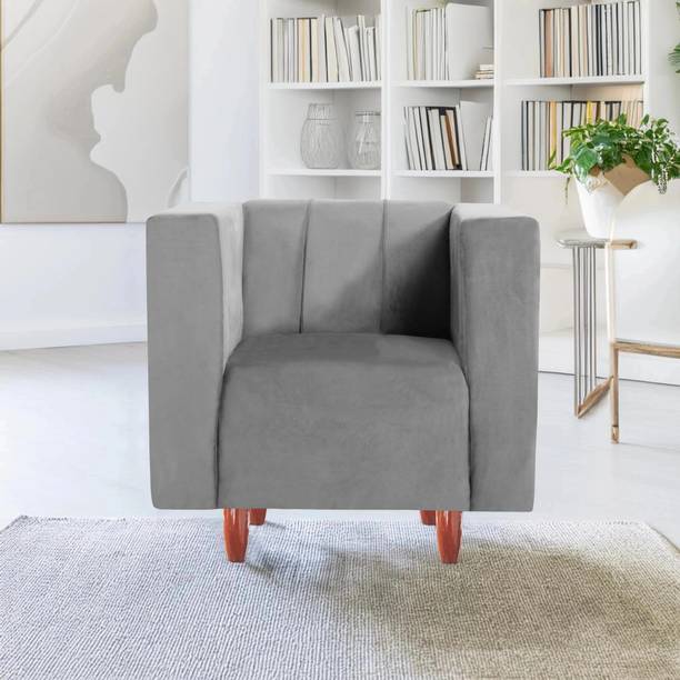 Seventh Heaven Sydney 1 Seater Sofa, Extra Spacious, Plush Suede Fabric 1 Seater Sofa