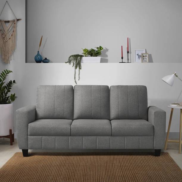 Sleepyhead Bae Designed by Duroflex - Premium with Modern Space-Saving Design Fabric 3 Seater  Sofa