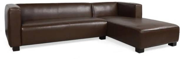 Homeify Daisy 5 Seater Leather Sectional Sofa for Living Room Leather 2 + 1 Sofa Set