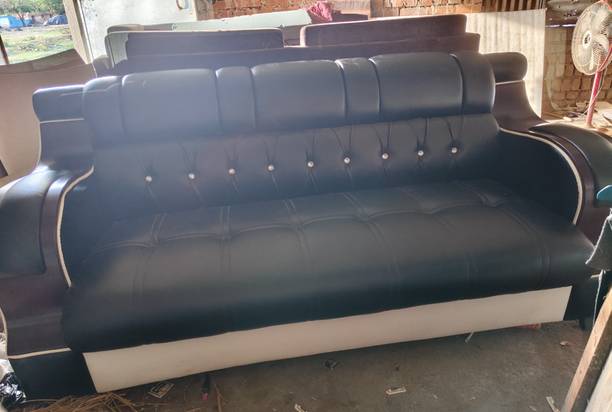 HOMIFY Leather 3 Seater  Sofa