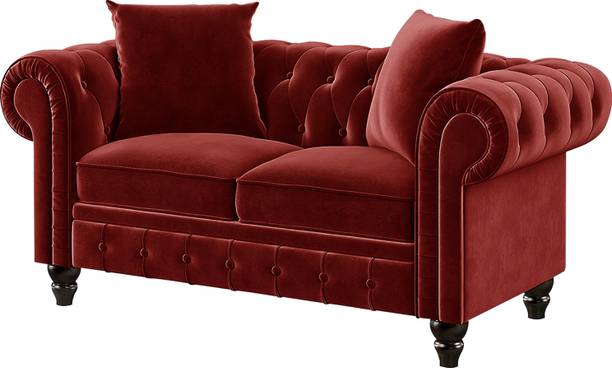 Dr Smith Chesterfield Fabric 2 Seater  Sofa