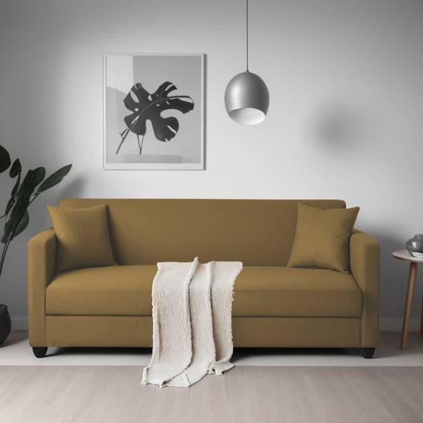 Trevi Riya Solid Wood Premium Fabric 3 Seater  Sofa