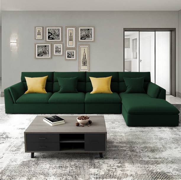 Casaliving Delton Fabric 6 Seater  Sofa