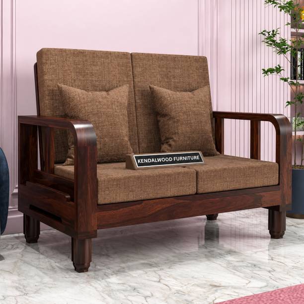 Kendalwood Furniture Solid Wooden set for living Room Furniture Fabric 2 Seater Sofa