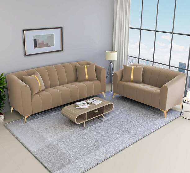 LSI INTERIOR LSI LUXURY 3+2 Fabric 5 Seater  Sofa