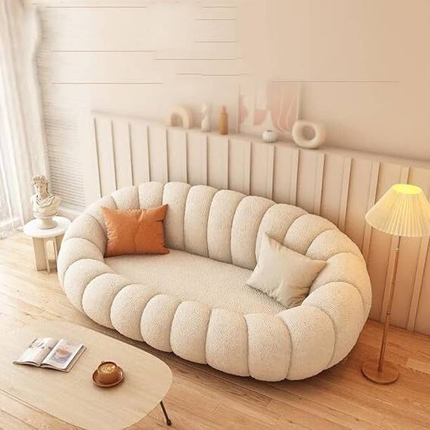 Soul Light Art Fabric Sofa Living Room Pumpkin Sofa Small House Simple and Modern Fabric Fabric 3 Seater  Sofa