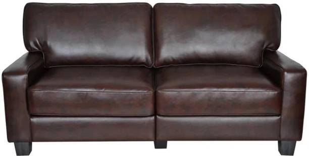 Homeify Nirvan 3 Seater Sectional Sofa Set Leather 2 + 1 Sofa Set