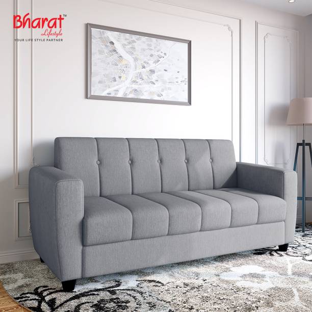 Bharat Lifestyle Deno Fabric 3 Seater  Sofa