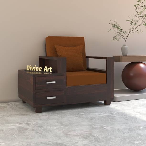 Bhagwati Arts 1 Seater Sofa For Living, Waiting Room/ Office Fabric Fabric 1 Seater  Sofa