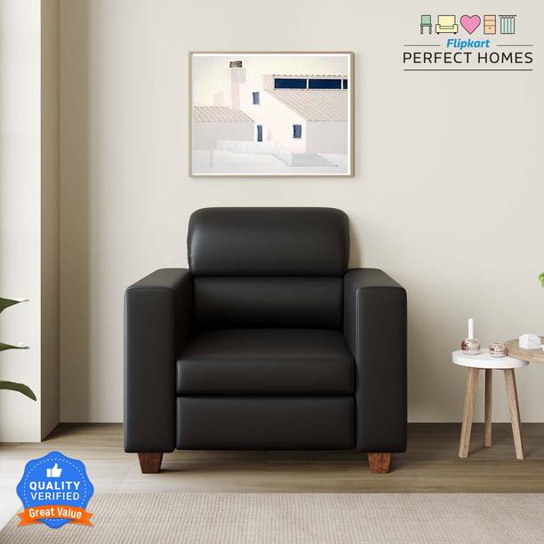 Flipkart Perfect Homes Kawa Leatherette 1 Seater  Sofa