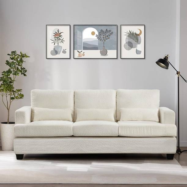 Zikra Sherpa Fabric 3 Seater  Sofa