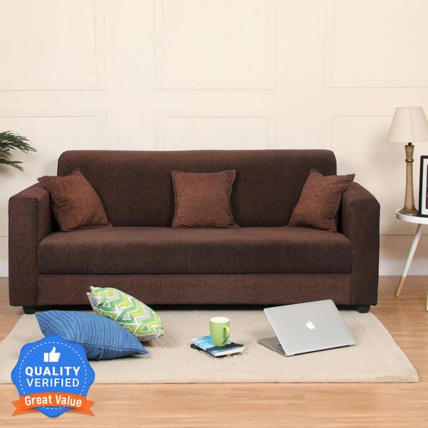 Flipkart Perfect Homes Bergen Fabric 3 Seater  Sofa