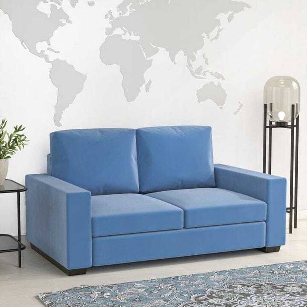 India wood mart WOODEN MODERN SOFA FOR LIVING ROOM WOODEN SOFA Fabric 2 Seater  Sofa