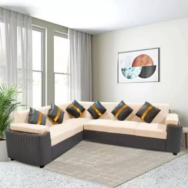 lifestyle furniture DALTON Fabric 6 Seater  Sofa