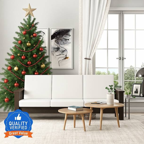 Flipkart Perfect Homes Rosewood (Sheesham) Solid Wood 3 Seater  Sofa