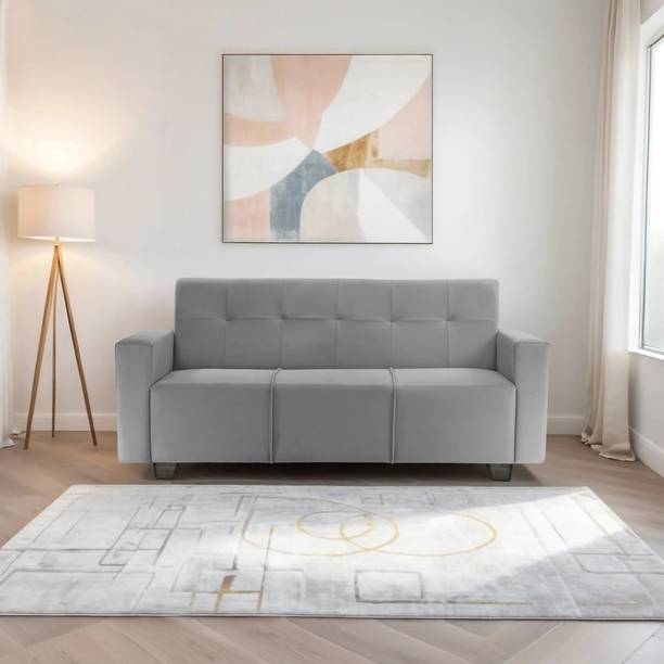 Seventh Heaven London 3 Seater Sofa, Extra Spacious, Plush Suede Fabric: Fabric 3 Seater  Sofa