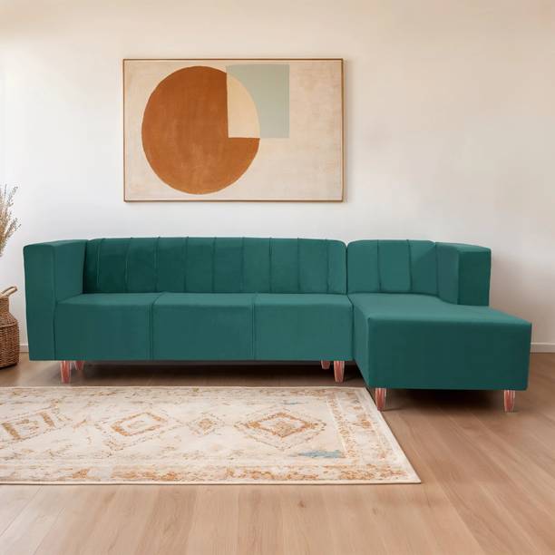 Seventh Heaven Sydney 6 Seater Sofa, Extra Spacious, Premium Velvet Fabric: Fabric 6 Seater  Sofa