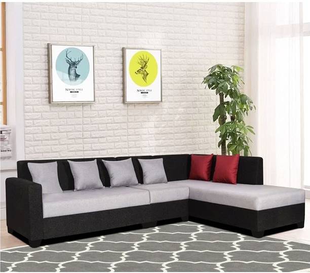 Brickwud Fabric 6 Seater  Sofa