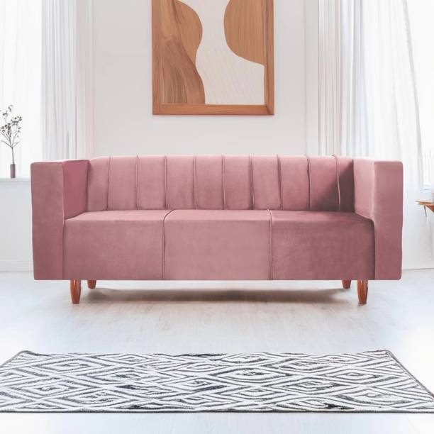 Seventh Heaven Sydney 3 Seater Sofa, Extra Spacious, Polyster Holland Fabric: 1 Year Warranty Fabric 3 Seater  Sofa