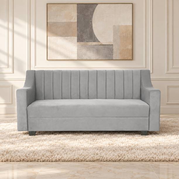 Comfort Mantra Comfort Mantra Cozy Extra Spacious, Plush Suede Fabric 3 Seater  Sofa