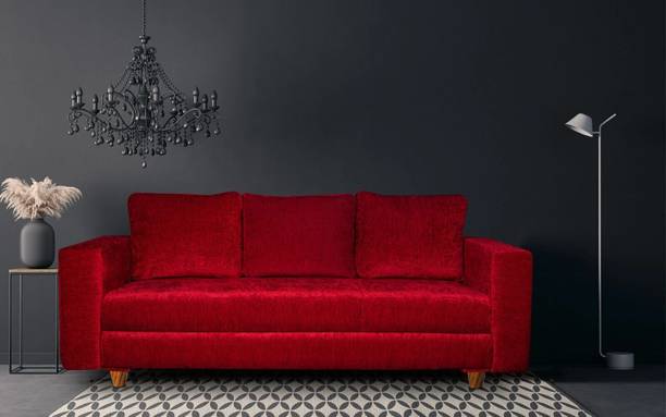 Seventh Heaven Rio 3 Seater Sofa, Extra Spacious, Chenille Molfino Fabric: 1 Year Warranty Fabric 3 Seater  Sofa