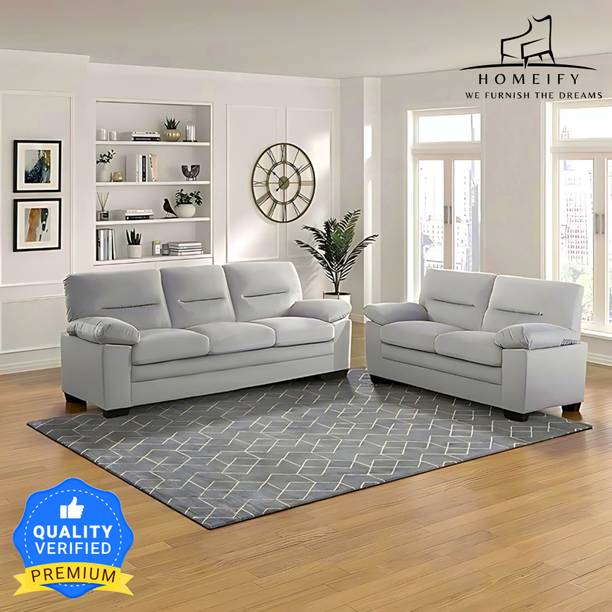 Homeify Aron 5 Seater Fabric Sofa with Convertible Sofa Set for Living Room Fabric 5 Seater  Sofa