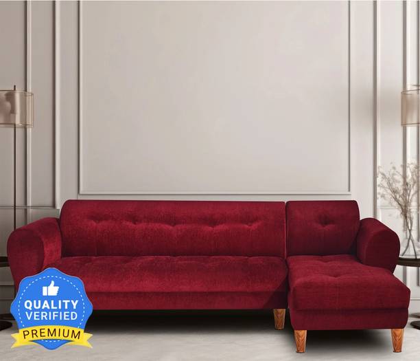 Seventh Heaven Milan 6 Seater Sofa, Extra Spacious, Chenille Molfino Fabric: 1 Year Warranty Fabric 6 Seater  Sofa