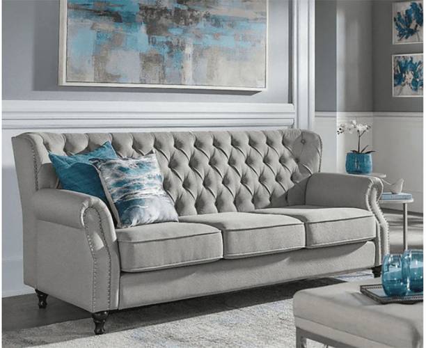 Taash Leather 3 Seater  Sofa