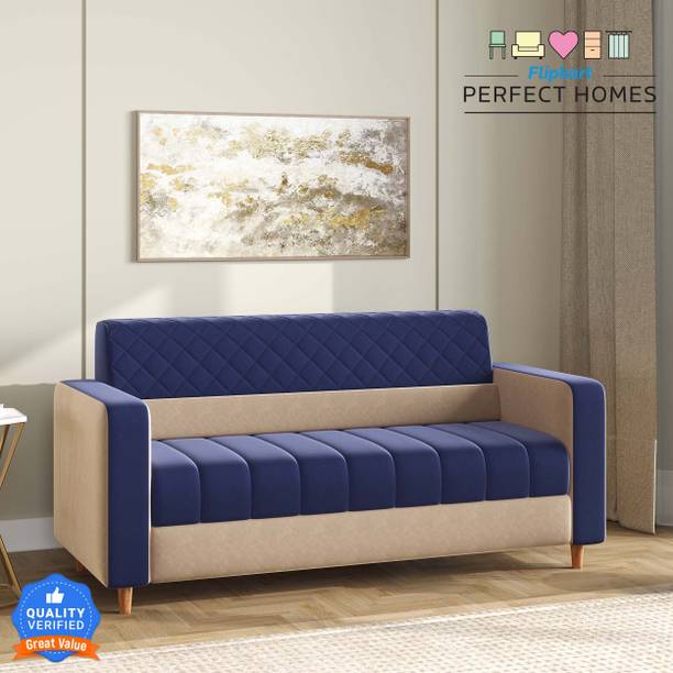 Flipkart Perfect Homes Castle Fabric 3 Seater  Sofa