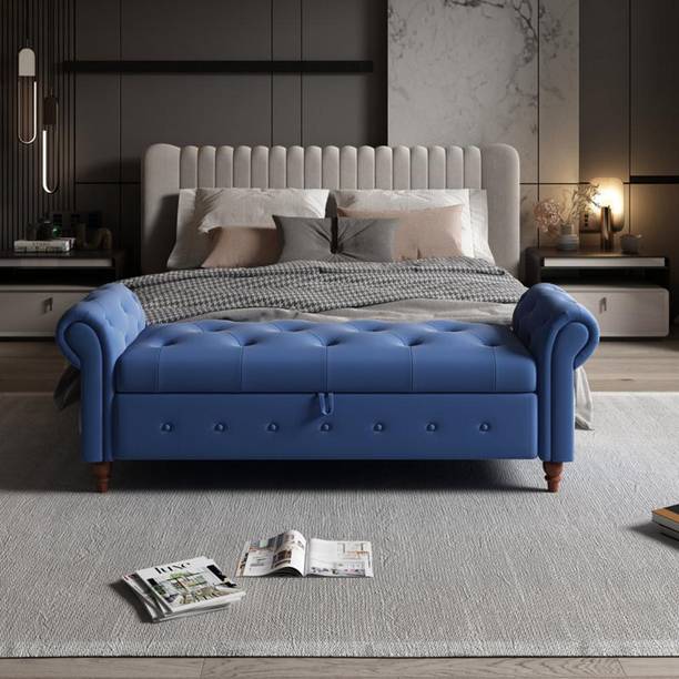 TFS LuxuryBench Settee with Storage Box For Living Room/Bedroom/Office/3 seater Fabric Settee