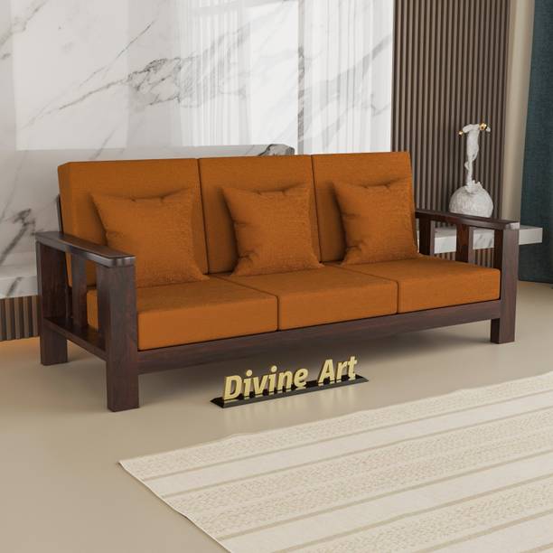 DOKRI 3 Seater Sofa For Living, Waiting Room/ Office Fabric Fabric 3 Seater  Sofa