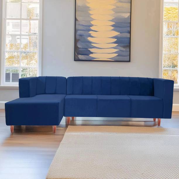 Seventh Heaven Sydney 6 Seater Sofa, Extra Spacious, Premium Velvet Fabric: Fabric 6 Seater  Sofa
