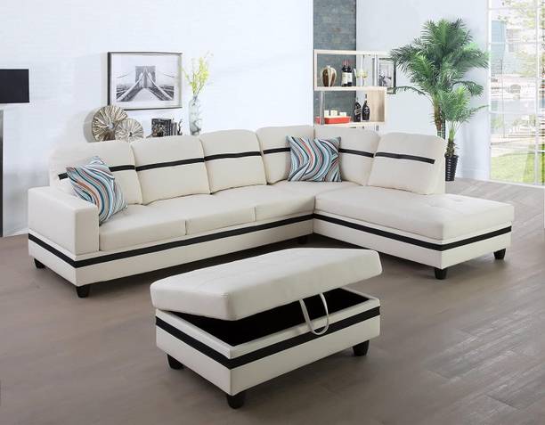 Zikra Selma Leatherette 5 Seater  Sofa