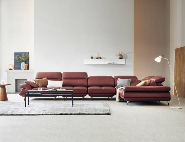 fabrique Leatherette 6 Seater  Sofa