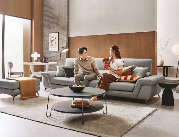 fabrique Leatherette 4 Seater  Sofa