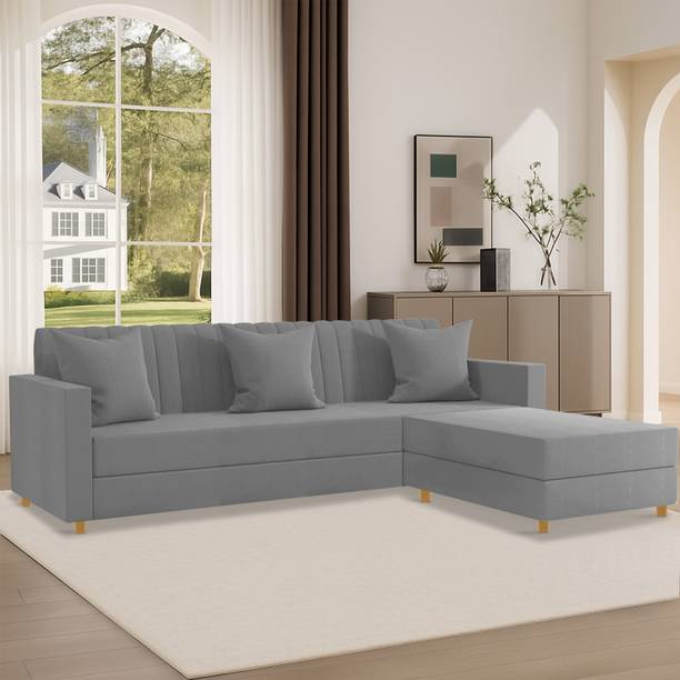 Flipkart Perfect Homes Convertible Sofa Set for Living Room Furniture Set Fabric 4 Seater  Sofa