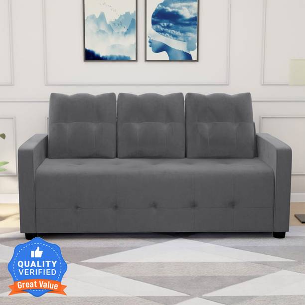 Flipkart Perfect Homes Lexi Fabric 3 Seater  Sofa