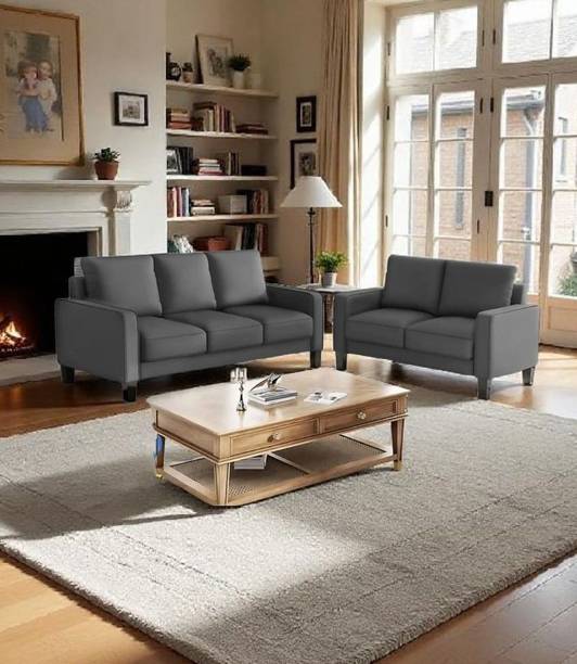 Imroz Leather 5 Seater  Sofa