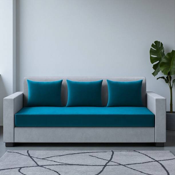 FURNY Lexon 3 Seater Fabric Sofa Set for Living Room Fabric 3 Seater Sofa