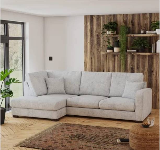 BuyFacturer Finn Left Facing L Shape Fabric 4 Seater Sofa