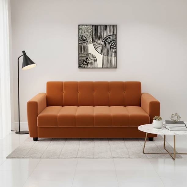 Wood Empire Premium Quality Sofa For LivingRomm ll Homell Office Fabric 3 Seater  Sofa
