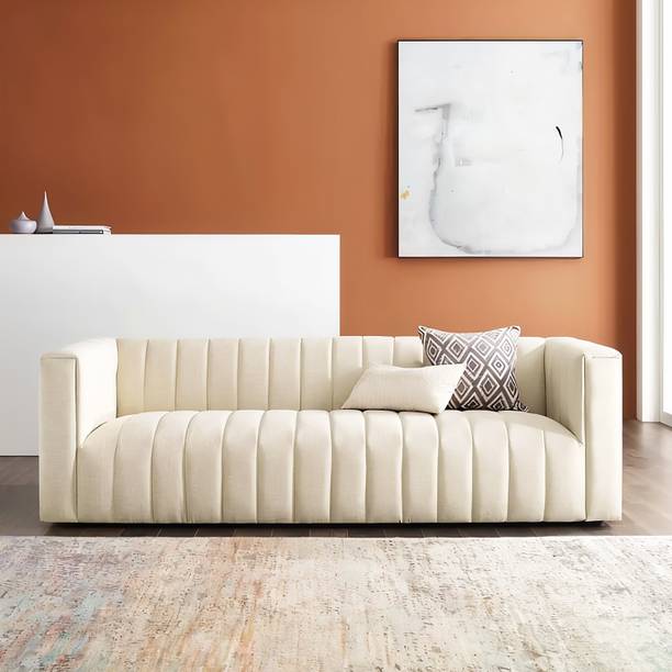 Homeify Serena 3 Seater Modern Comfy Sofa Set for Living Room Fabric 3 Seater  Sofa