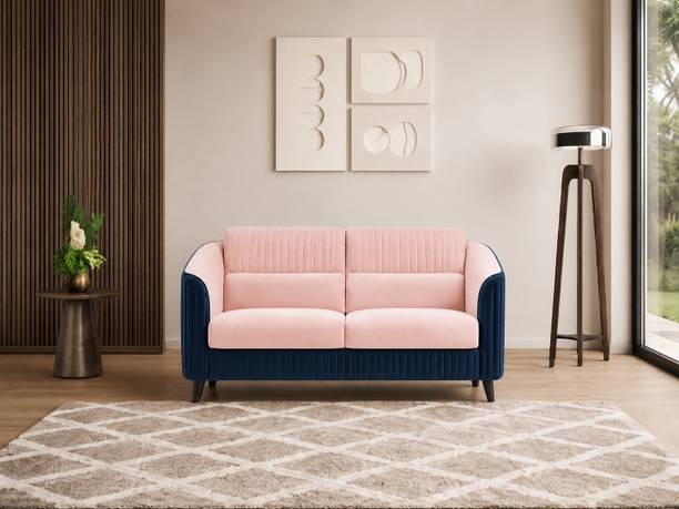 CARLTON LONDON Luxury Signature Premium Velvet Fabric 2 Seater  Sofa